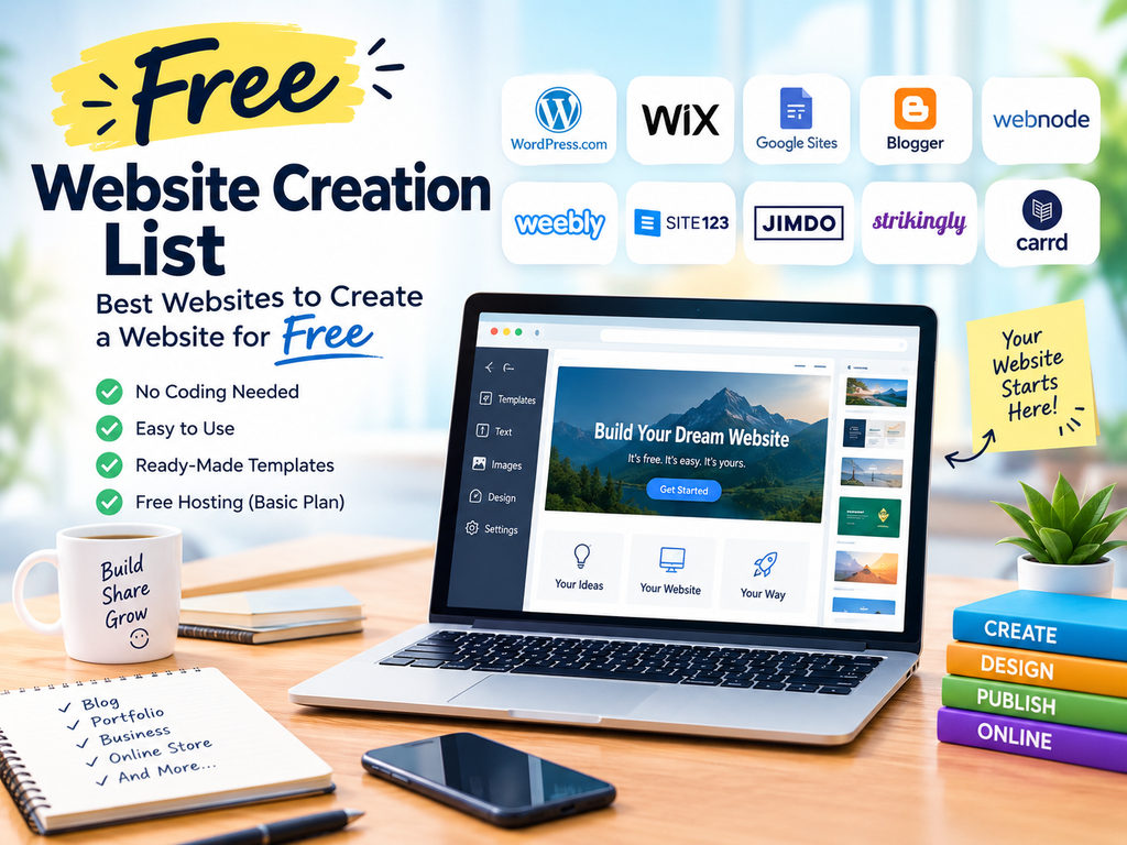 free website creation sites